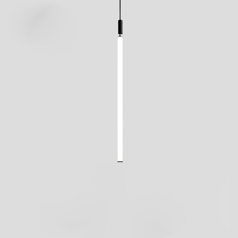 Sleek Modern Long Tube Pendant Light