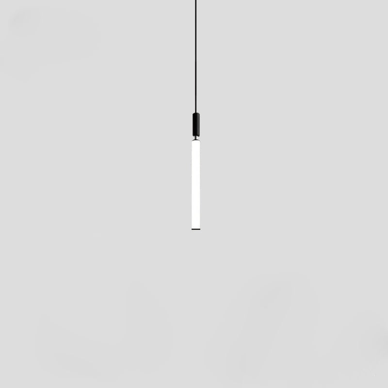 Sleek Modern Long Tube Pendant Light