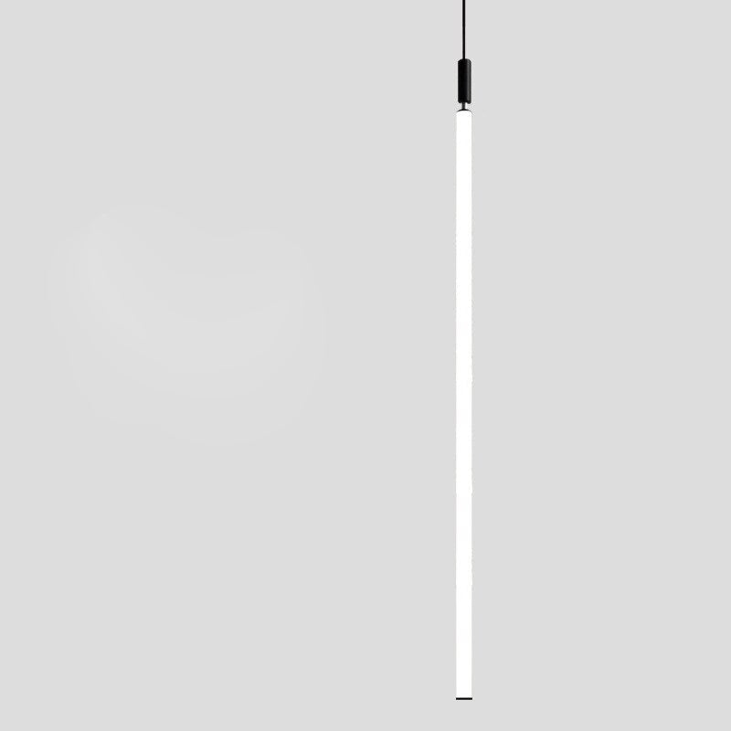 Sleek Modern Long Tube Pendant Light