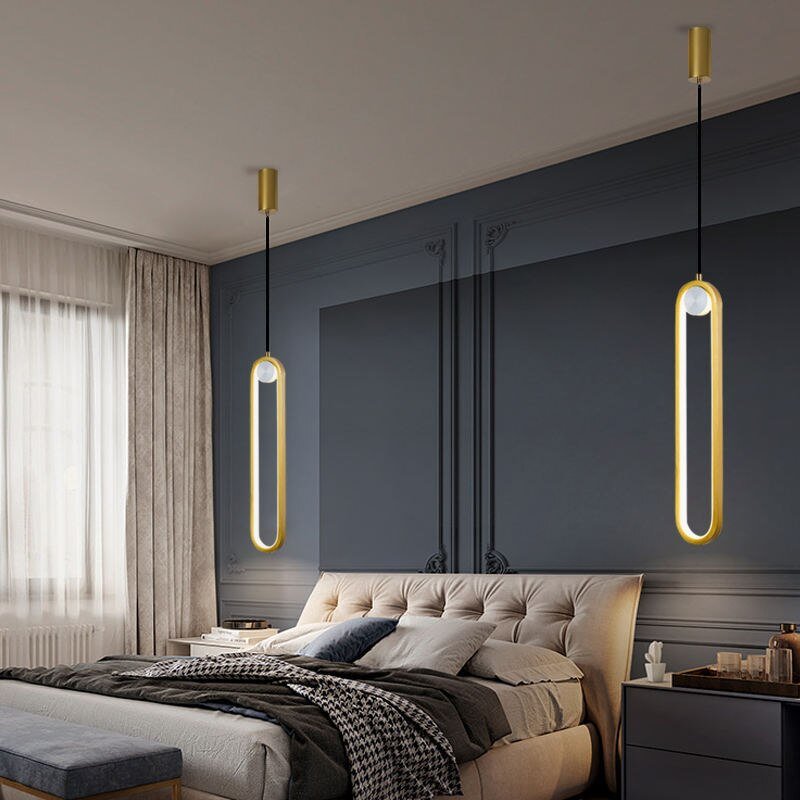 Modern LED Ovale Design Luster Fixture Pendant Lights