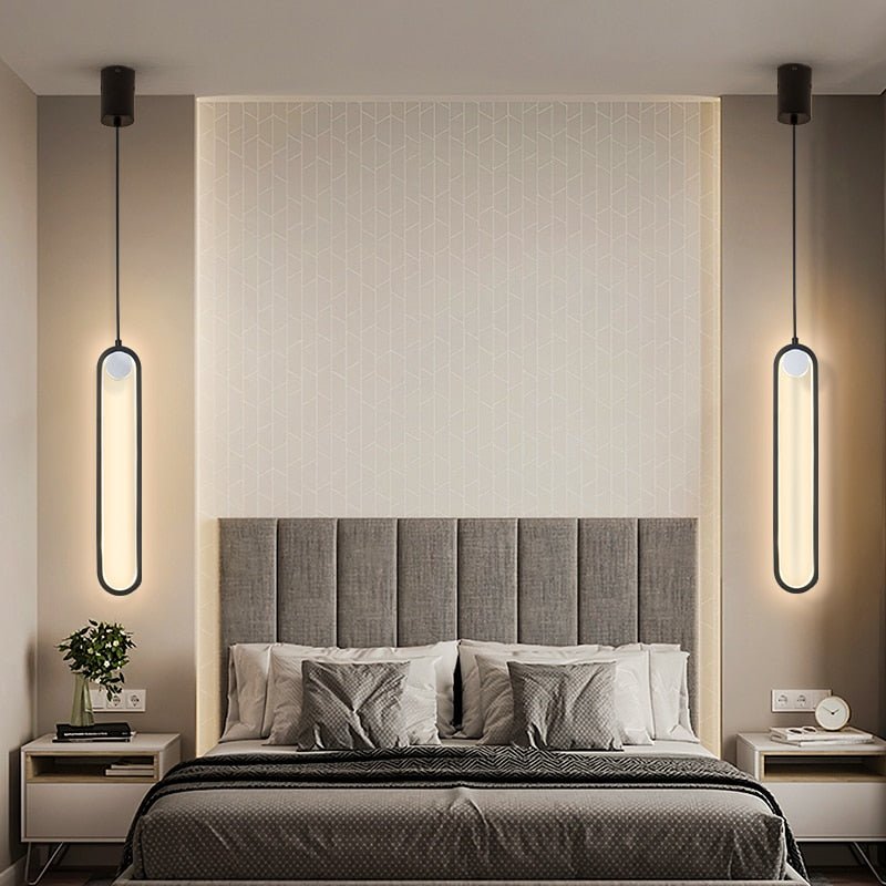 Modern LED Ovale Design Luster Fixture Pendant Lights