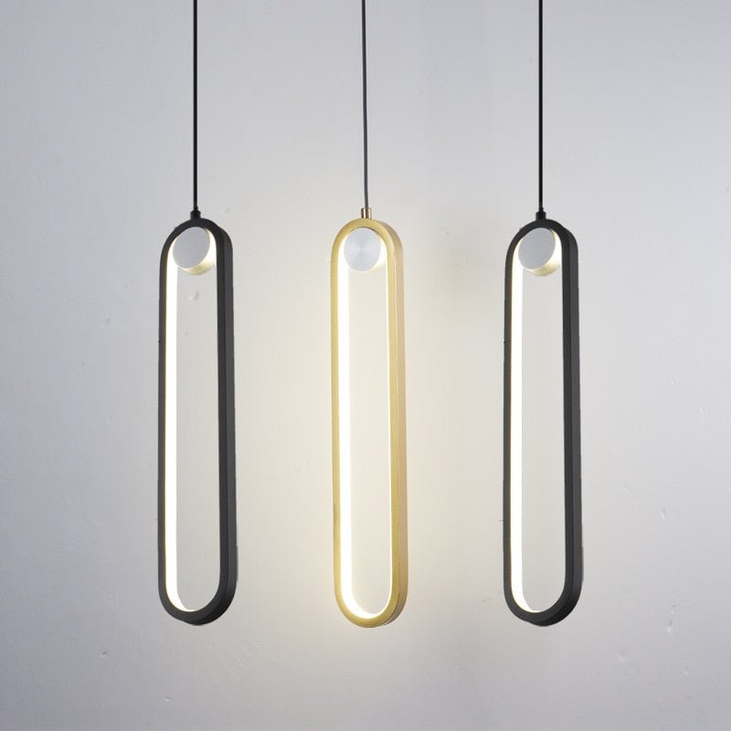 Modern LED Ovale Design Luster Fixture Pendant Lights