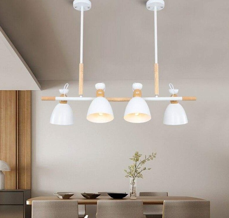 Vintage Wood Chandelier Lights