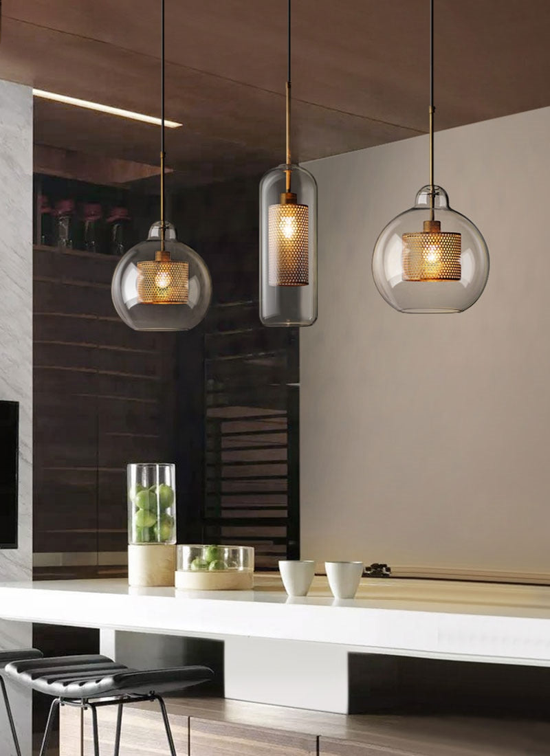 Modern Loft Glass Ball Pendant Light