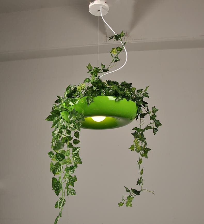 hanging lamp with plants Modern Plant Pendant Lights