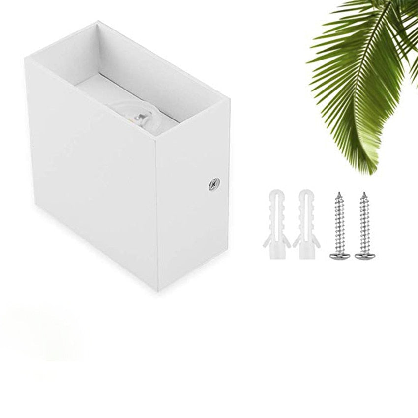 Aluminum Cube Wall Mounted Light