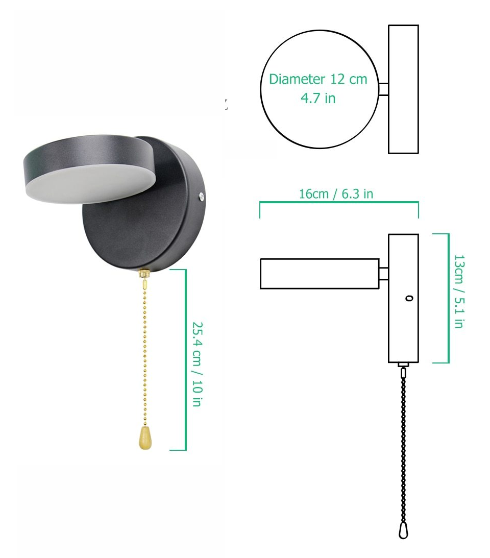 Rotating Circular Wall Lamp