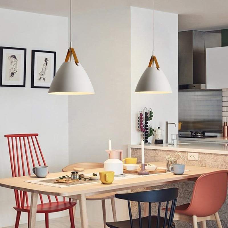 Strapped Charm Cone Pendant Light
