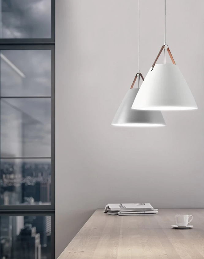 Strapped Charm Cone Pendant Light