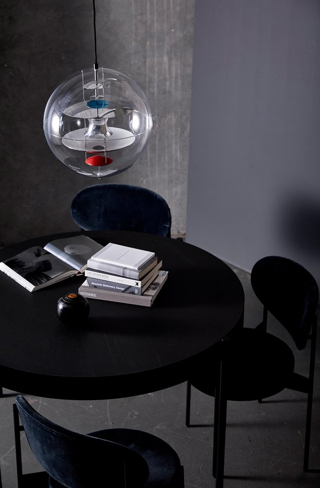 Vintage Sphere Fixture Acrylic Metal Pendant Light