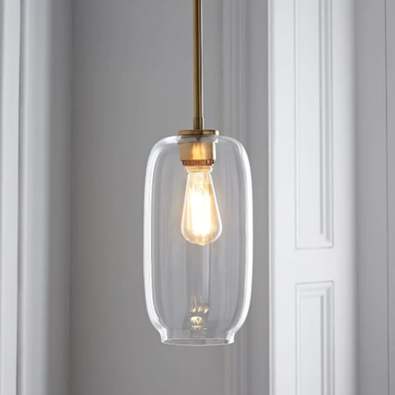 Clear Cognac Glass Nordic Pendant Lamp
