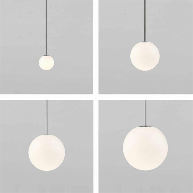 Glass Ball Single Globe Pendant Light