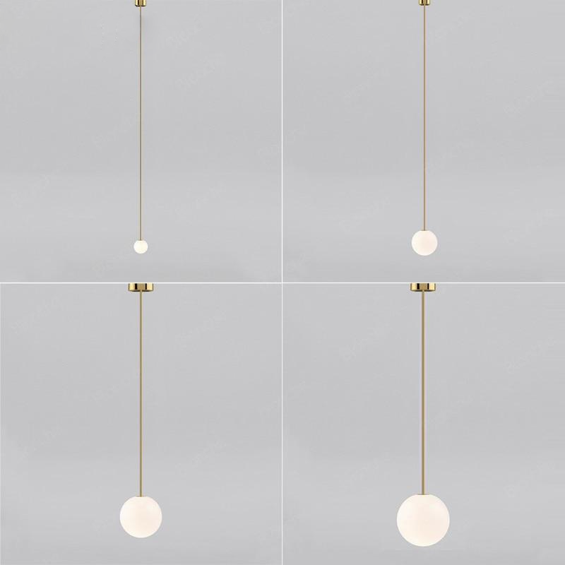 Glass Ball Single Globe Pendant Light