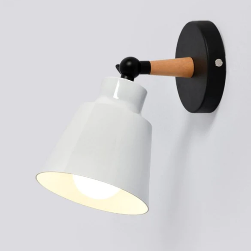 Modern Wooden Bracket Wall Light