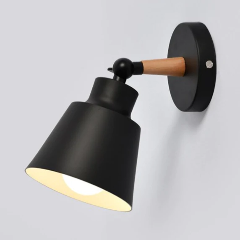 Modern Wooden Bracket Wall Light