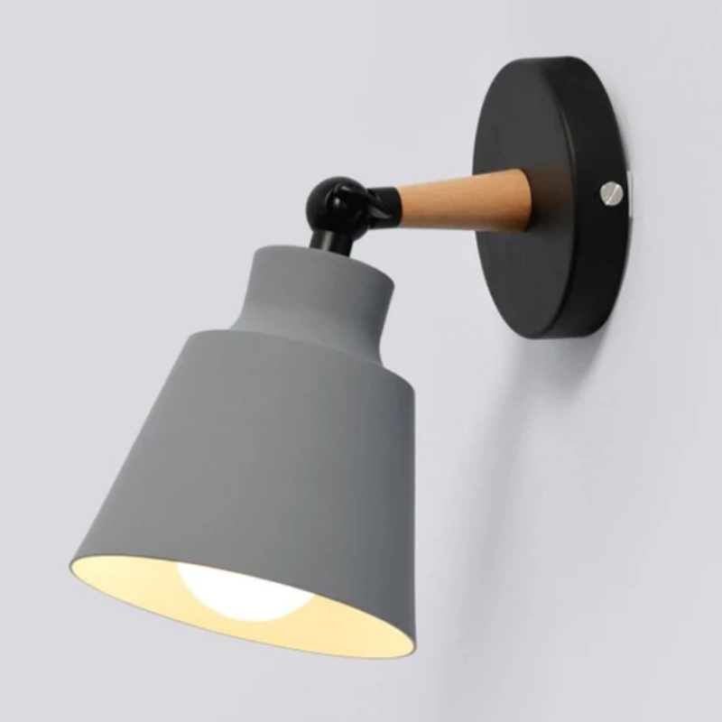 Modern Wooden Bracket Wall Light