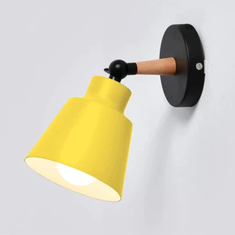 Modern Wooden Bracket Wall Light