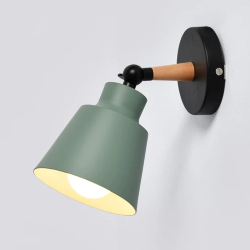 Modern Wooden Bracket Wall Light