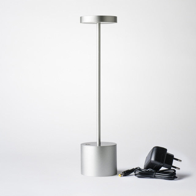 Sleek Metal Aluminum Table Lamp