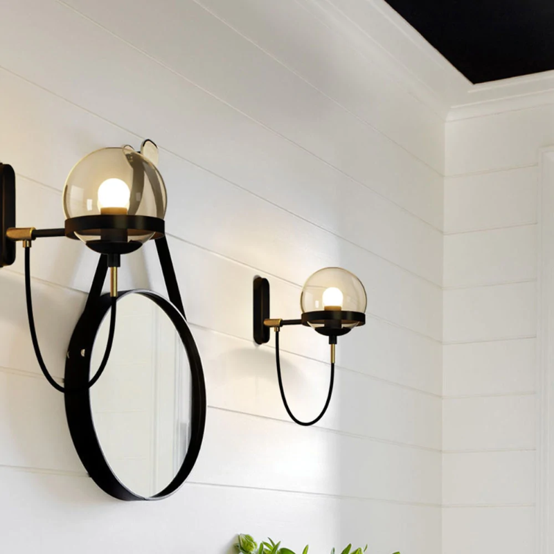 Urban Glass Sphere LED Wall Lamp