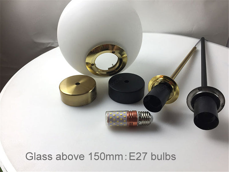 Glass Ball Single Globe Pendant Light