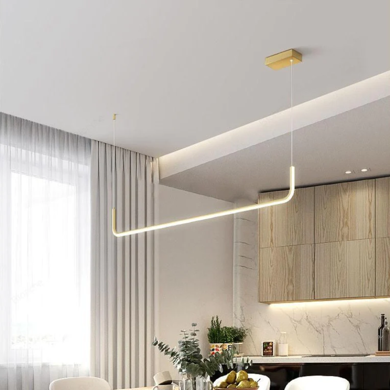 Modern Long Hanging Chandelier Light
