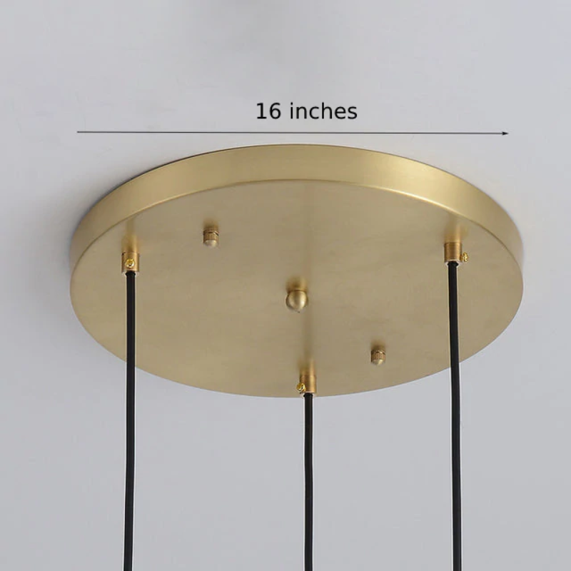 Clear Cognac Glass Nordic Pendant Lamp