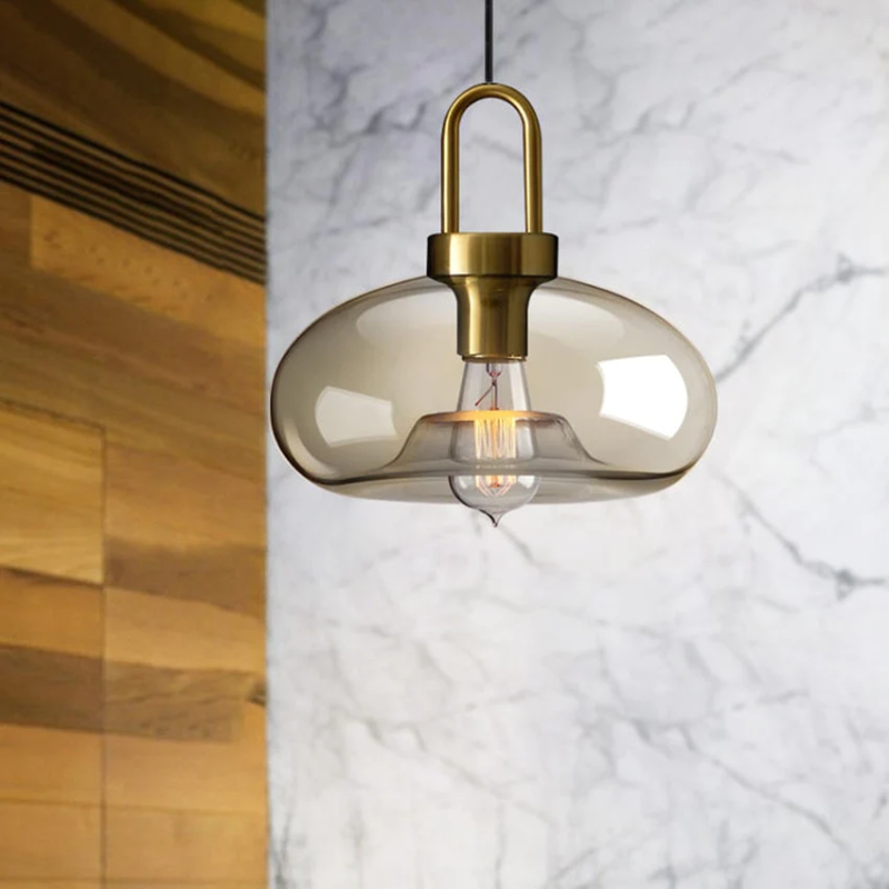 Contemporary Loft Glass Pendant Light