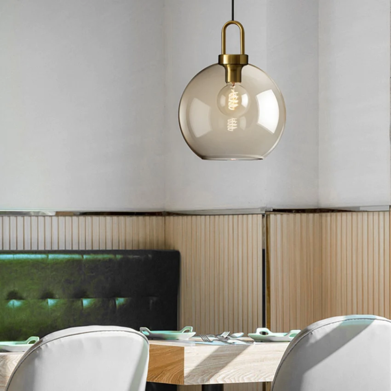 Contemporary Loft Glass Pendant Light