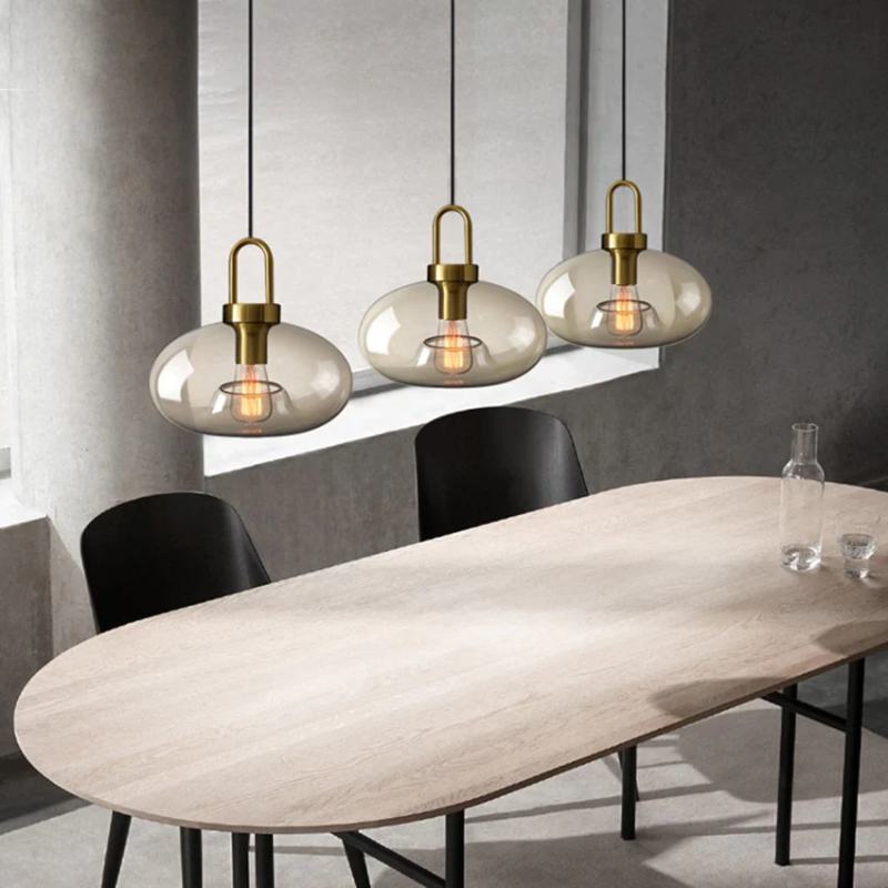 Contemporary Loft Glass Pendant Light