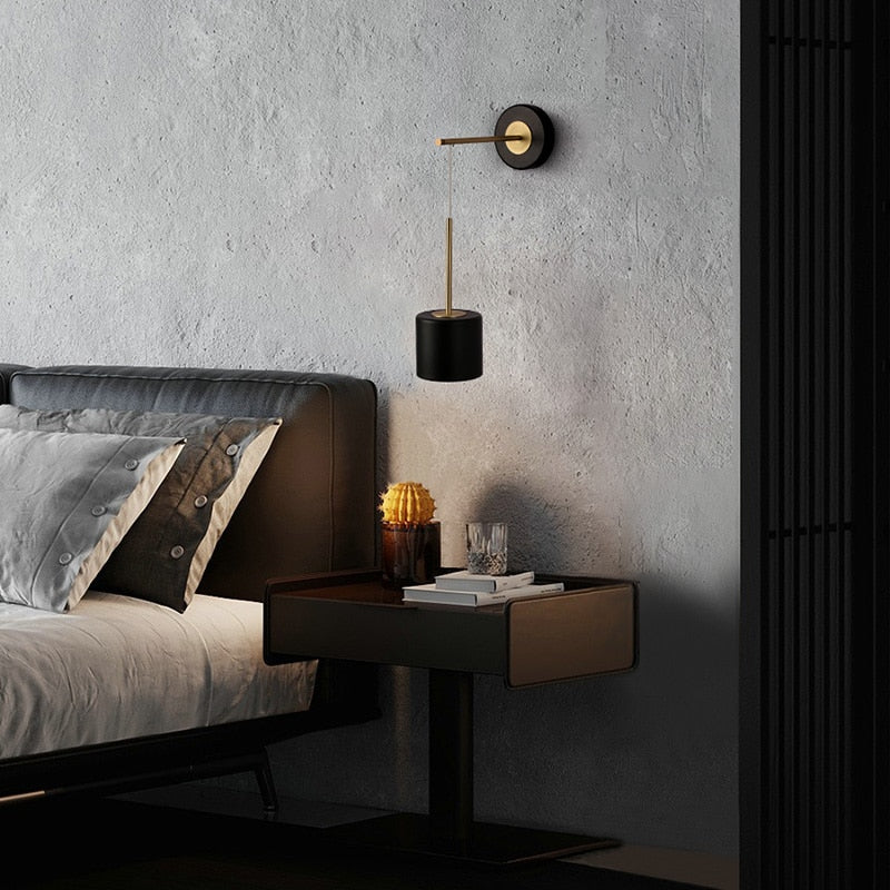 Luxurious Brushed Metal Hanging Wall Lights