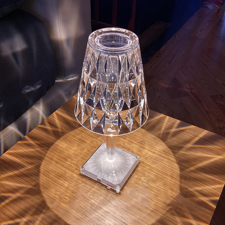 Dazzling Diamond Glass Table Lamp