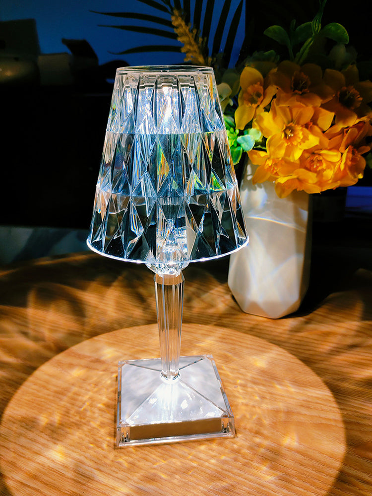 Dazzling Diamond Glass Table Lamp