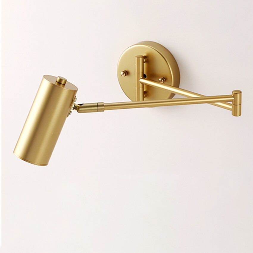 Gilded Foldable LED Wall Light Fixture