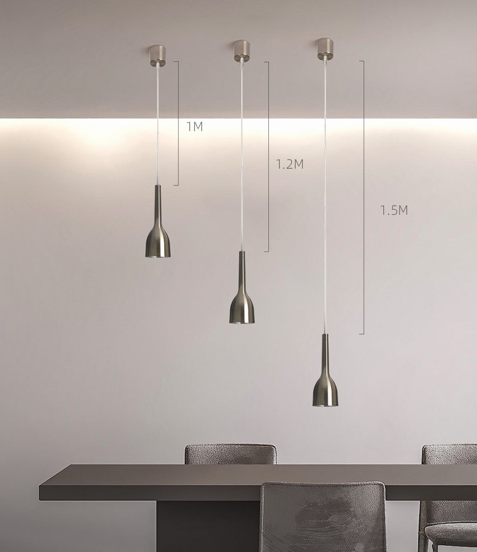 Anti-Glare Modern Nickel Pendant Light