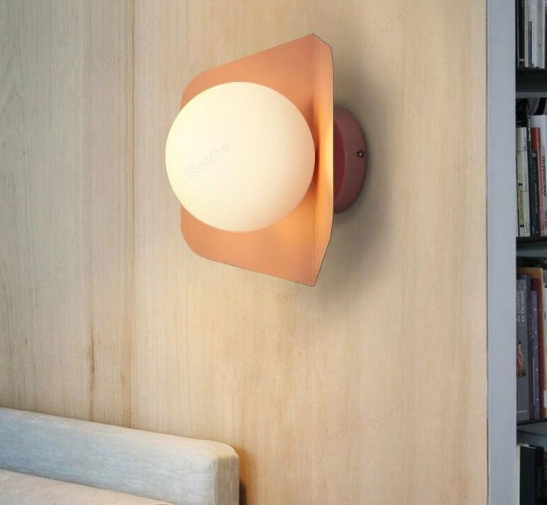 Vibrant Colors Globe Wall Light