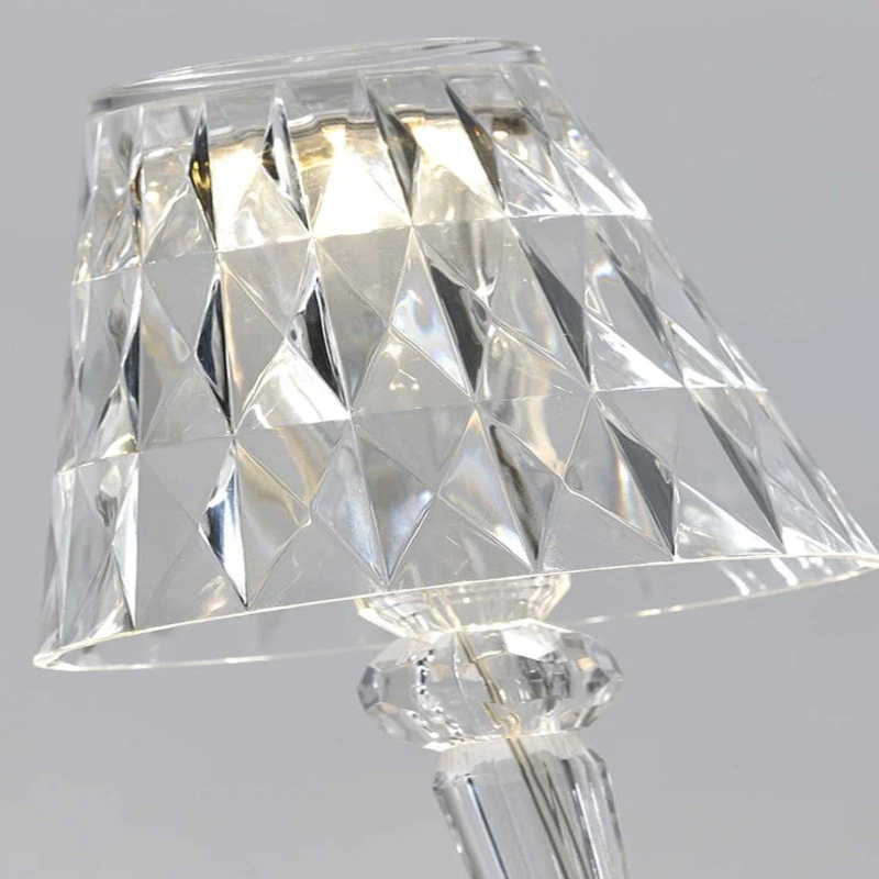 Dazzling Diamond Glass Table Lamp