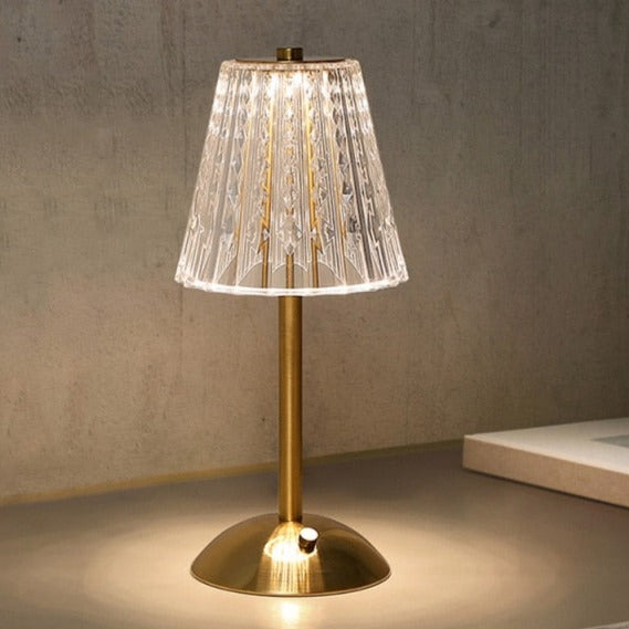 Sophistication Bar Touch Glass Table Lamp