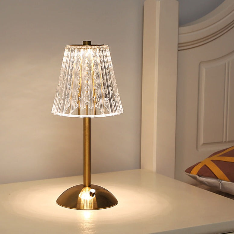 Sophistication Bar Touch Glass Table Lamp