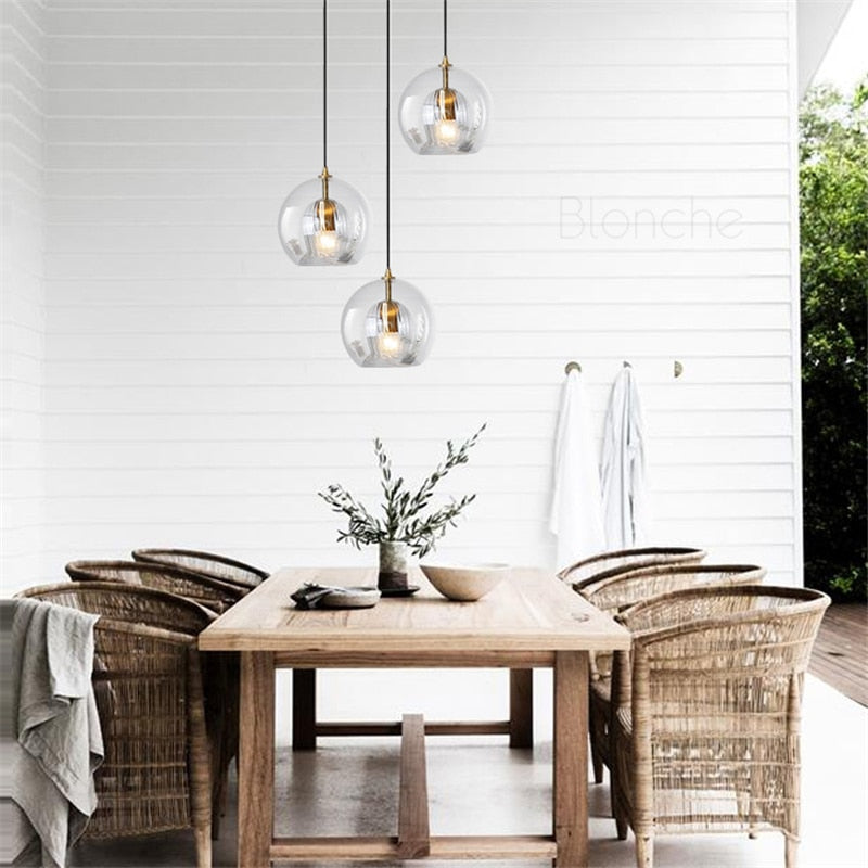 Glass Hanging Pendant Light