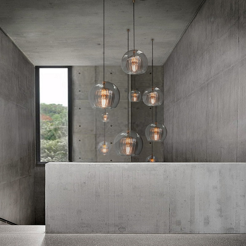Glass Hanging Pendant Light