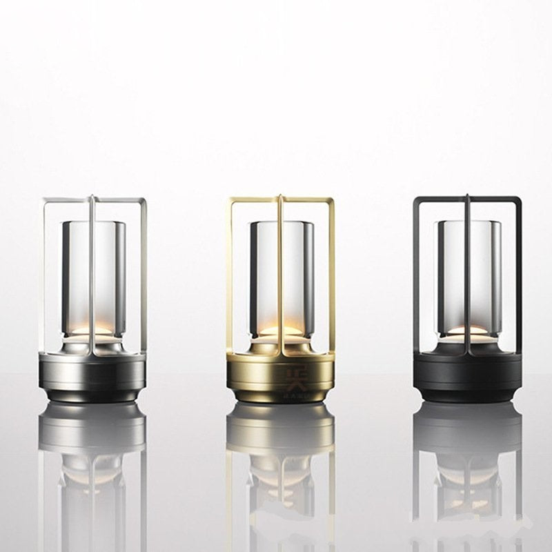 Metallic Cordless Charging Table Lamp