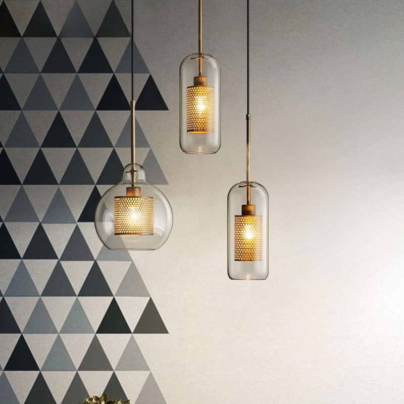 Modern Loft Glass Ball Pendant Light