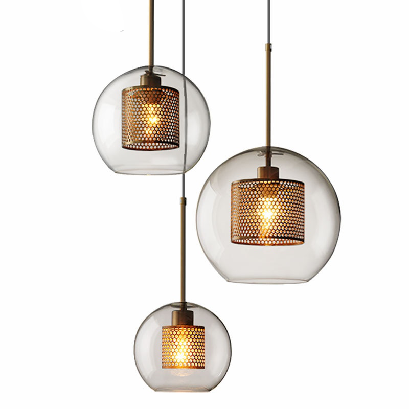 Modern Loft Glass Ball Pendant Light