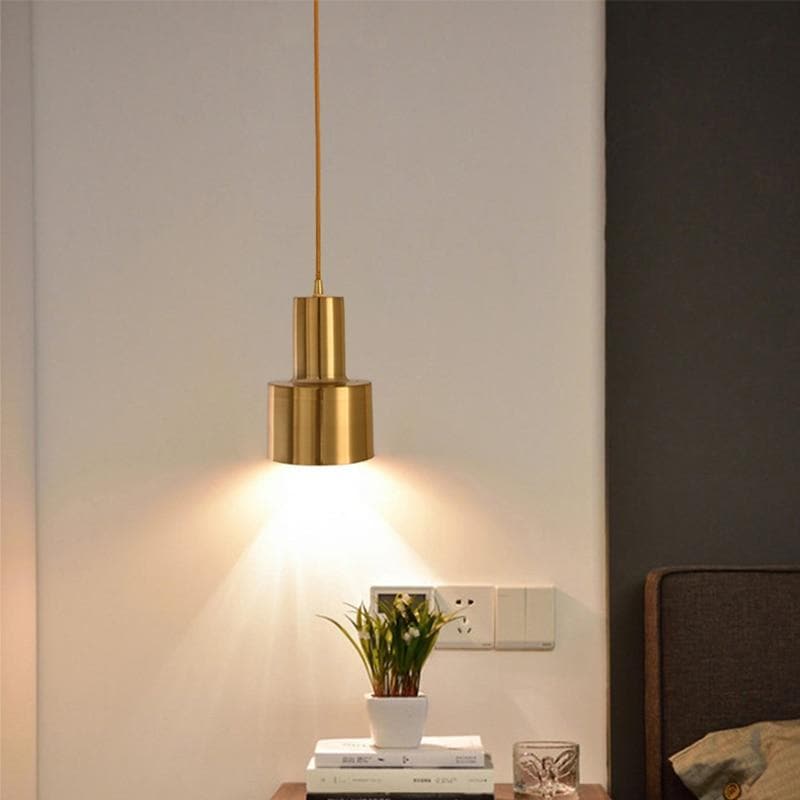 Gleaming Modern Gold Pendant Light