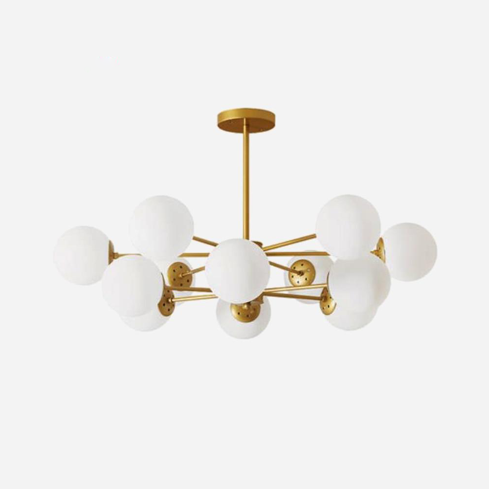 Glass Ball Rod Chandelier Light