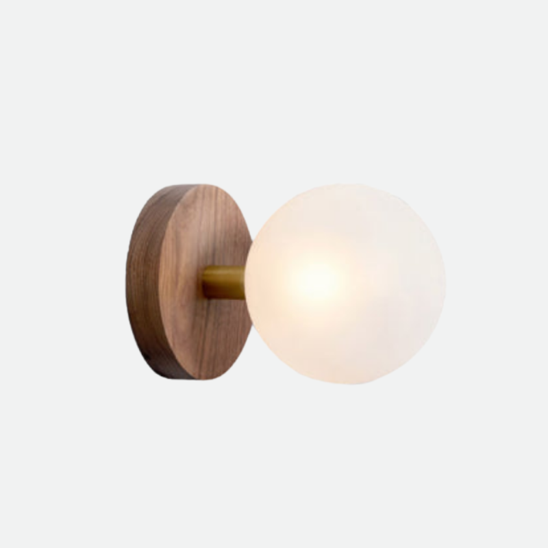 Minimalist Wood Art Wall Lamp