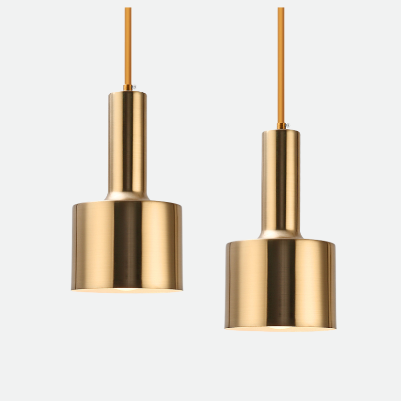 Gleaming Modern Gold Pendant Light