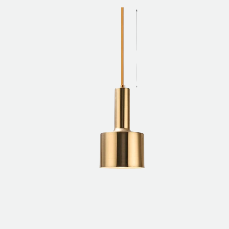 Gleaming Modern Gold Pendant Light