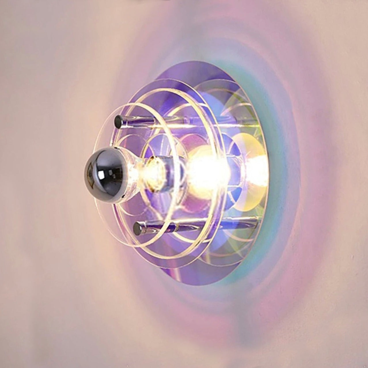 Colorful Layered Acrylic Glass Wall Light